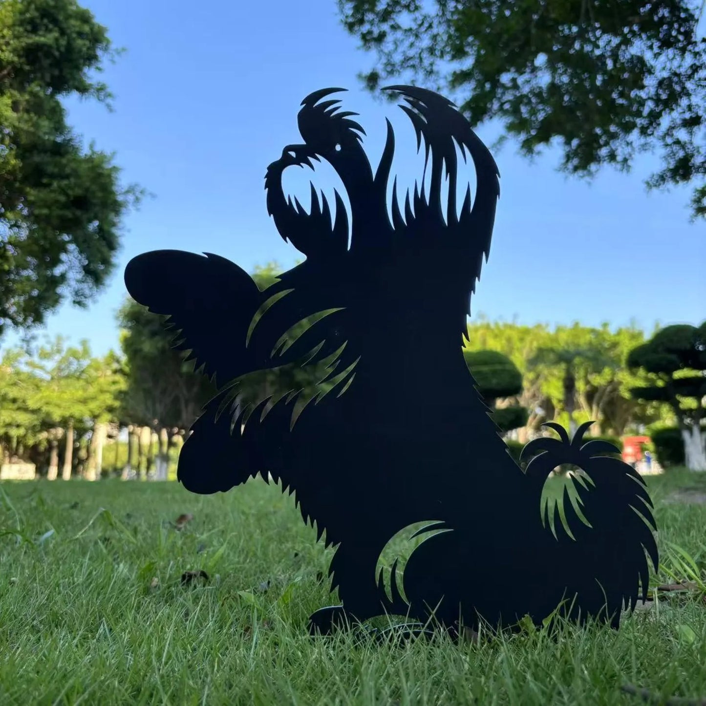 Shih Tzu garden stake, dog memorial