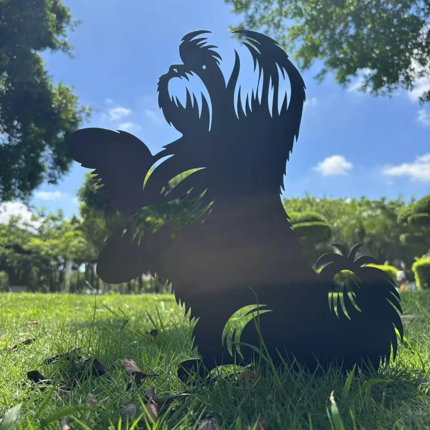 Shih Tzu garden stake, dog memorial