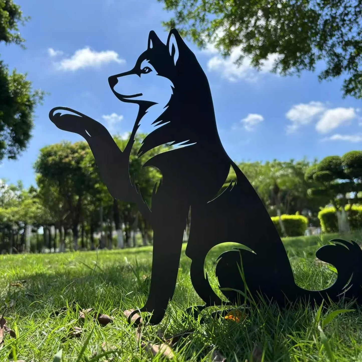 Siberian Husky, Siberian Husky garden stake
