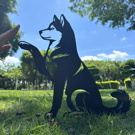 Siberian Husky, Siberian Husky garden stake